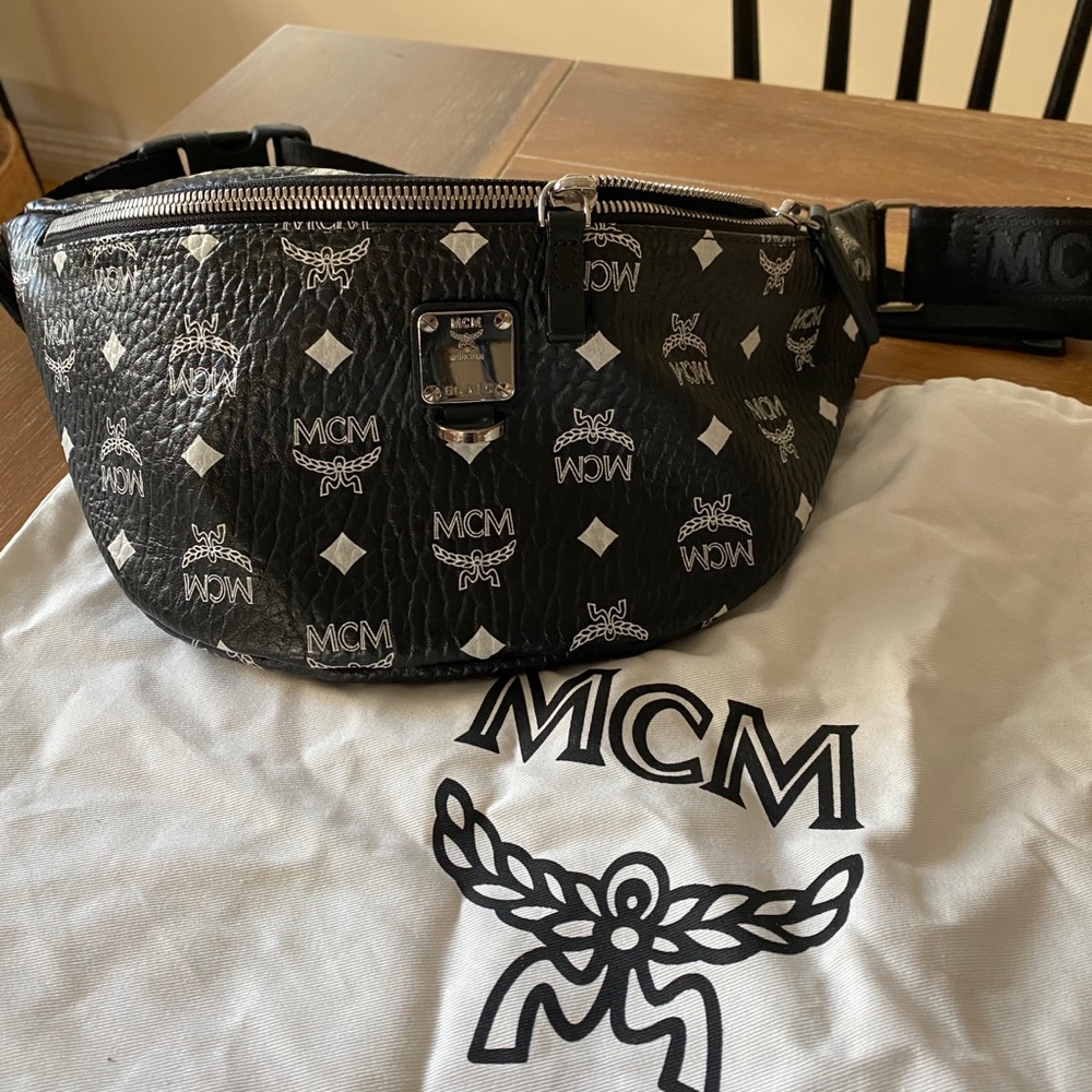 MCM Fursten Belt Bag in Visetos